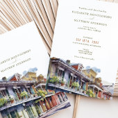 Invitation Nouvelle-Orléans Destination Mariage Quartier Fran