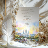 Invitation Nouvelle Orléans Jackson Carré Destination Mariage