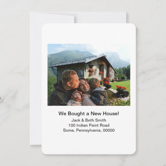 Invitation Nouvelle photo à la maison Nous avons déménagé Fai (Devant)