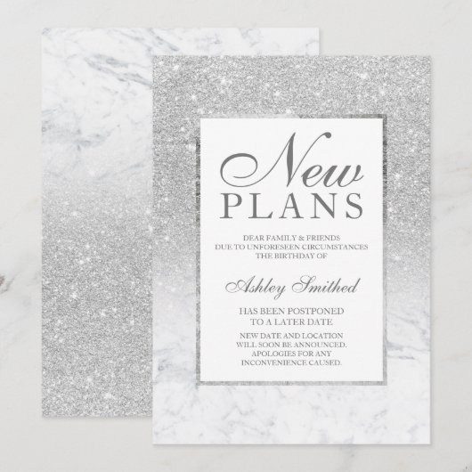 Invitation Nouvelle planification pour un effet de marbre omb (Devant / Derrière)