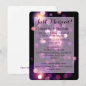 Invitation Nouvellement Mariés Cœurs et Points (Devant / Derrière)