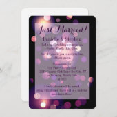 Invitation Nouvellement Mariés Taches et Cœurs (Devant / Derrière)