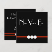 Invitation Nouvelles années de partie d'Ève dans la coutume (Devant / Derrière)