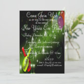 Invitation Nouvelles années d'Ève d'invitation de partie (Debout devant)