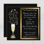 Invitation Nouvelles années d'Ève d'invitations de partie (Devant / Derrière)