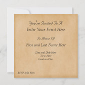 Invitation Nouvelles années faites sur commande ornées de (Dos)