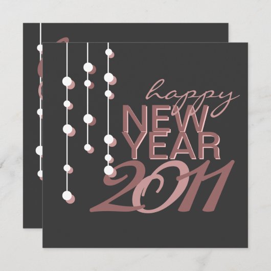 Invitation Nouvelles années modernes d'Ève d'invitation de (Devant / Derrière)