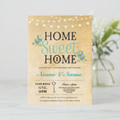 Invitation Nouvelles lumières clés de chauffage de maison dou (Debout devant)