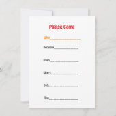 Invitation Novelle maison (Dos)