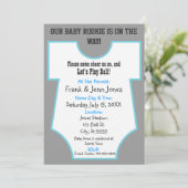 Invitation novice de baby shower (Debout devant)