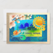 Invitation Nowruz Mubarak Parti du Nouvel An Perse (Devant)