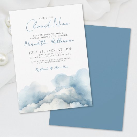 Invitation Nuage Baby Shower