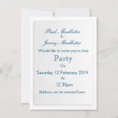 Invitation Nuage Blanc Gonflé Baby Shower (Devant)