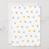 Invitation Nuage de ballons en forme d'ours en peluche pour B (Dos)