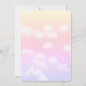 INVITATION NUAGE DE DOUCHE D'ARC-EN-CIEL/BABY SHOWER (Dos)