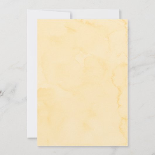 Invitation Nuage Étoilé Scintillant Or Rêveur pour Bébé (Dos)