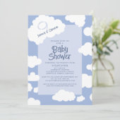 Invitation Nuage Neuf 9 parents Baby showers pour être mignon (Debout devant)