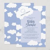 Invitation Nuage Neuf 9 parents Baby showers pour être mignon (Devant / Derrière)