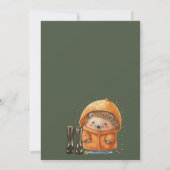 Invitation Nuage Neuf Cute Bois Canard Baby shower (Dos)