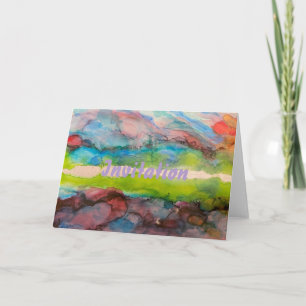 Invitation Nuage Rouge 