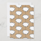 Invitation Nuage rustique sur un baptême baptiste à cordes (Dos)