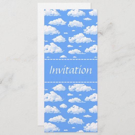 Invitation Nuages (Devant / Derrière)