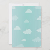 Invitation Nuages chauds de mouche de tour de fête (Dos)