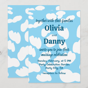 Invitation Nuages Ciel Bleu Nuages Mariage