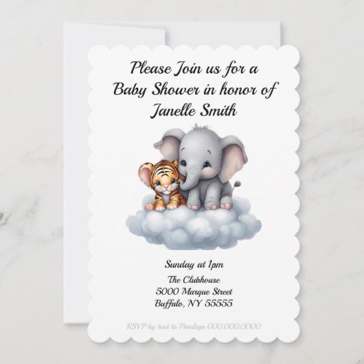 Invitation Nuages ​​Cocoonants (Devant)