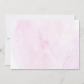 Invitation Nuages de soleil rose Merci d'anniversaire (Dos)