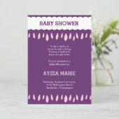 Invitation nuages et baby shower (Debout devant)
