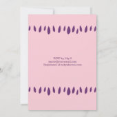 Invitation nuages et baby shower (Dos)