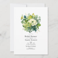 Nuances de Fête des mariées florale verte