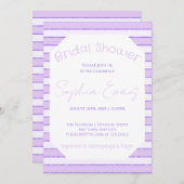 Invitation Nuances de Fête des mariées violette (Devant / Derrière)