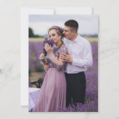 Invitation Nuances de pourpre Dusty fleurs Moody Floral Maria (Dos)