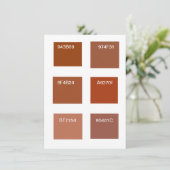 Invitation Nuances de terre cuite rouille (Debout devant)