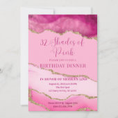 Invitation Nuances modifiables de rose Invitation, Agate Anni (Devant)