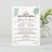 Invitation Nuestra Boda (Debout devant)