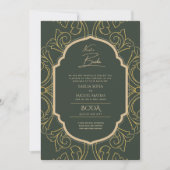 Invitation Nuestra Boda Gold Frame Mariage espagnol INVITE (Devant)