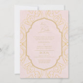 Invitation Nuestra Boda Gold Frame Mariage espagnol INVITE (Devant)