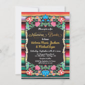 Invitation Nuestra Boda Mexicaine Fiesta Party Gold Parties s (Devant)