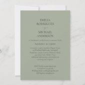 Invitation Nuestra Boda Typographie moderne BEAUCOUP DE COULE (Dos)