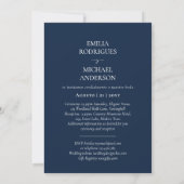 Invitation Nuestra Boda Typographie moderne BEAUCOUP DE COULE (Dos)