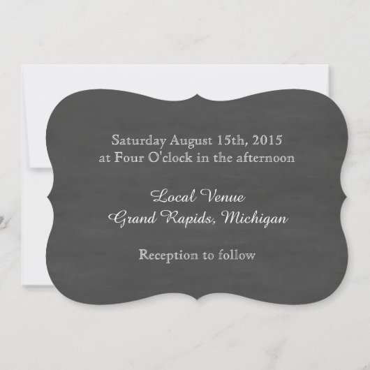 Invitation 'Nuff Said| Tableau de bord (Dos)