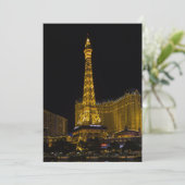 Invitation Nuit à Las Vegas Nevada vue tour Eiffel (Debout devant)