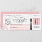 Invitation Nuit à Paris | Anniversaire 16 ans (Devant / Derrière)