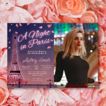 Nuit à Paris - Anniversaire avec photo