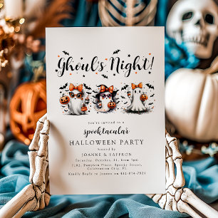 Invitation Nuit Amusante des Goules Halloween