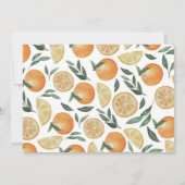 Invitation Nuit avant. Dîner de répétition d'agrumes d'aquare (Dos)