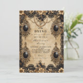 Invitation Nuit baroque gothique d'Halloween (Debout devant)